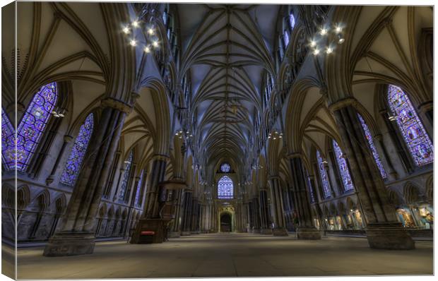 :Lincoln cathedral: Canvas Print by andrew bagley