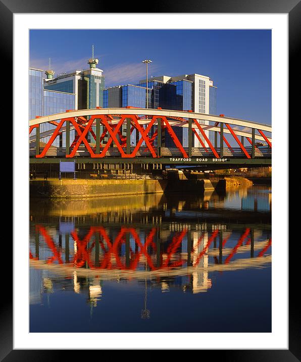 Trafford Road Bridge,Salford Framed Mounted Print by Darren Galpin