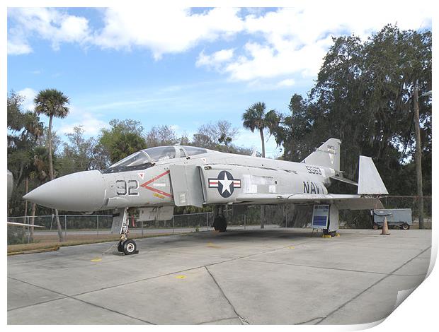 The McDonnell-Douglas F-4 Phantom II Print by Edward Denyer