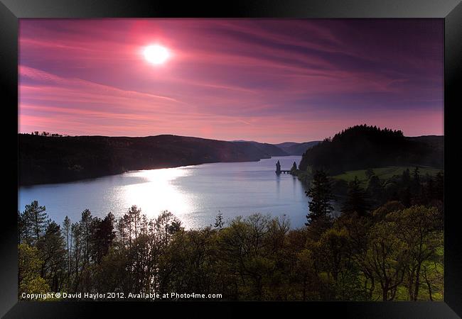 Lake Vyrnwy from the Hotel Framed Print by David Haylor