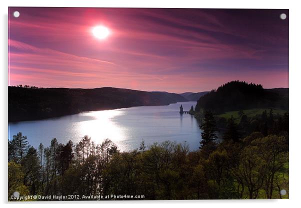 Lake Vyrnwy from the Hotel Acrylic by David Haylor