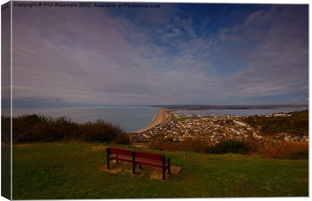Seat with a view Canvas Print by Phil Wareham