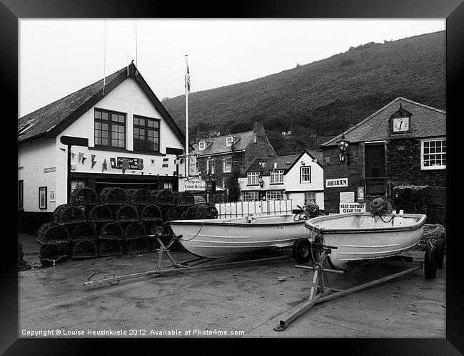 Port Isaac, Cornwall Framed Print by Louise Heusinkveld