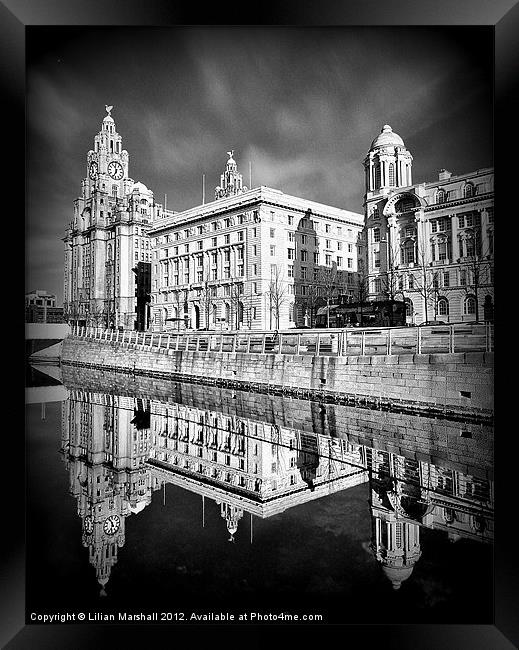 The Liver Building Framed Print by Lilian Marshall