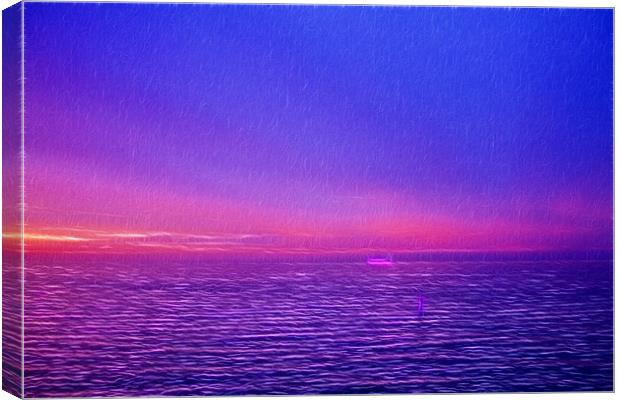 Sherringham sunset fractals Canvas Print by David French