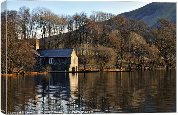 Ullswater Boathouse Canvas Print by Jason Connolly
