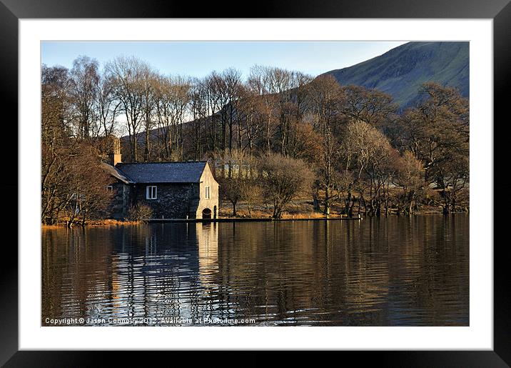 Ullswater Boathouse Framed Mounted Print by Jason Connolly