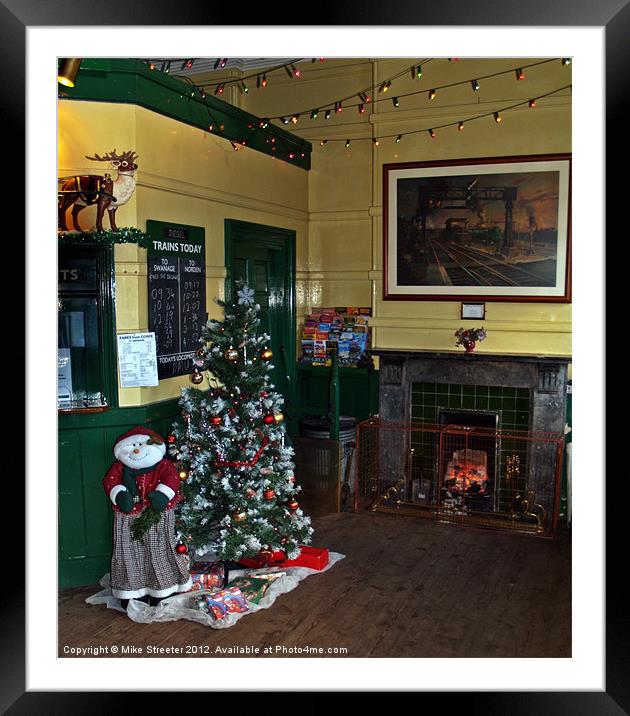 Waiting Room at Christmas Framed Mounted Print by Mike Streeter