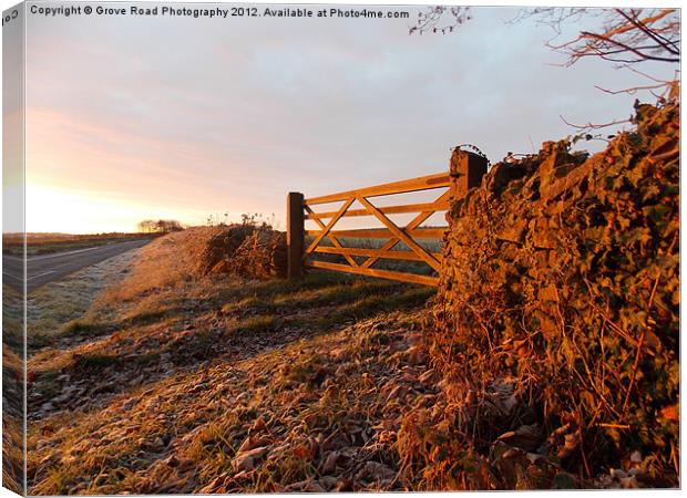 Frosty Cotswold Canvas Print by Grove Road Photography