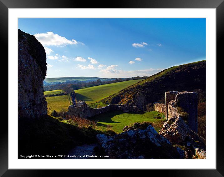 Looking Across Purbeck 3 Framed Mounted Print by Mike Streeter