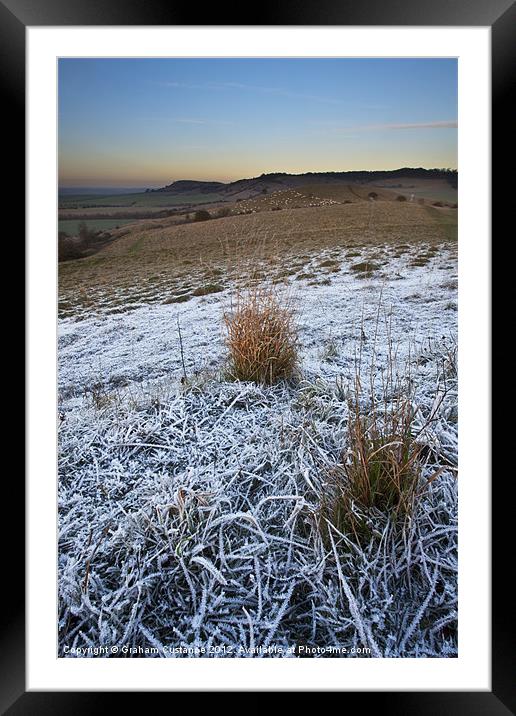 Winter Landscape Framed Mounted Print by Graham Custance