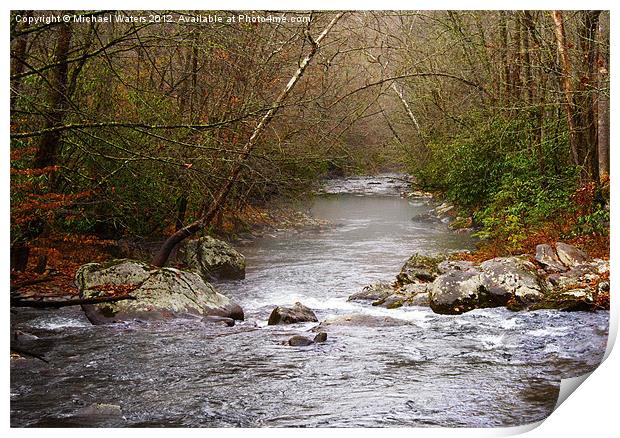 Rocky Rivers 2 Print by Michael Waters Photography