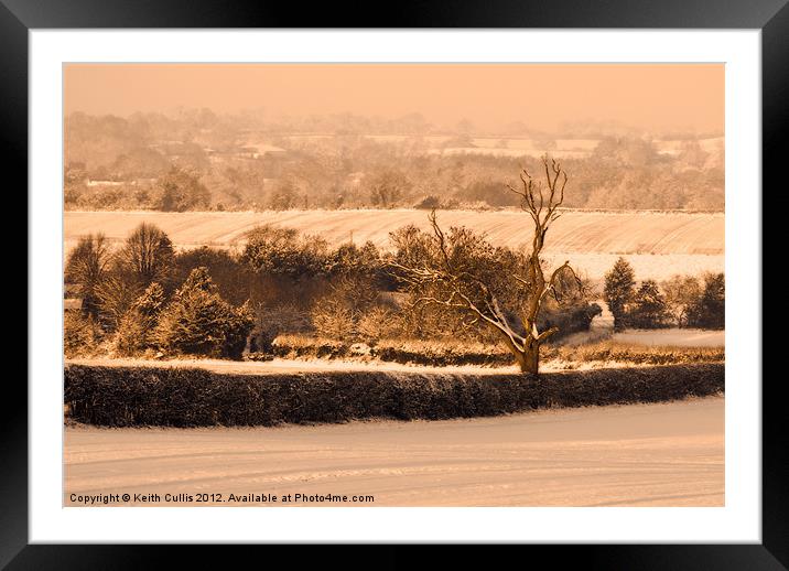 Snowscape Framed Mounted Print by Keith Cullis