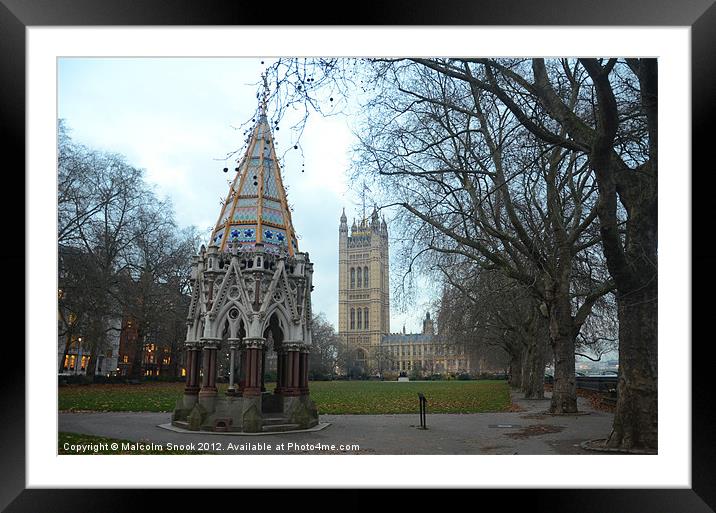 Houses of Parliament Framed Mounted Print by Malcolm Snook