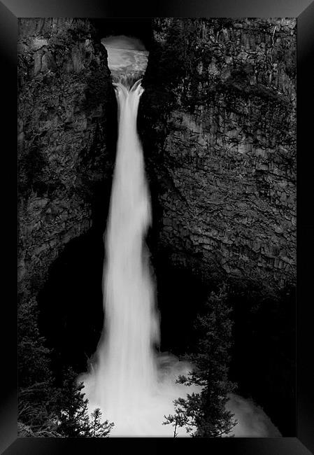 Waterfall Framed Print by Chris Hill
