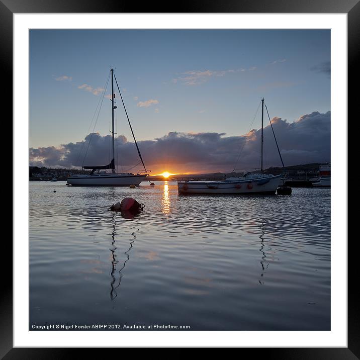 Teignmough Harbour Framed Mounted Print by Creative Photography Wales