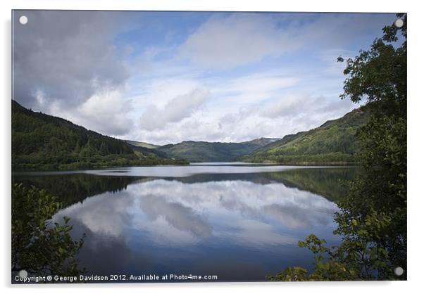 Loch Lubnaig Acrylic by George Davidson