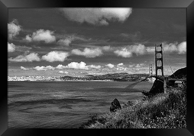 San Francisco bay Framed Print by Paul Fisher
