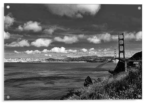 San Francisco bay Acrylic by Paul Fisher