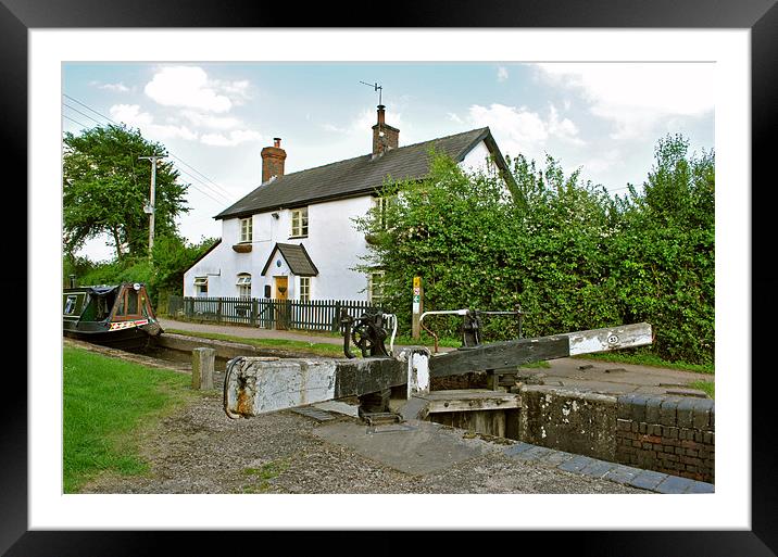 The Cottage at Lock 53 Framed Mounted Print by graham young