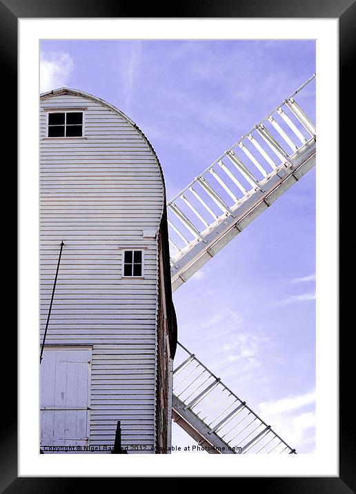 Windmill Framed Mounted Print by Nigel Bangert