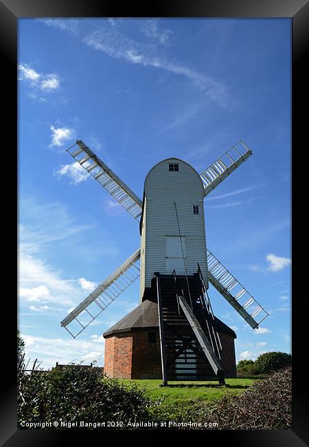 Windmill Framed Print by Nigel Bangert