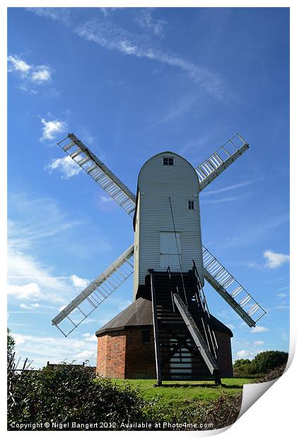 Windmill Print by Nigel Bangert