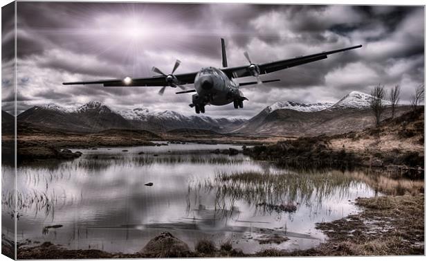 Flying through the Glens Canvas Print by Sam Smith