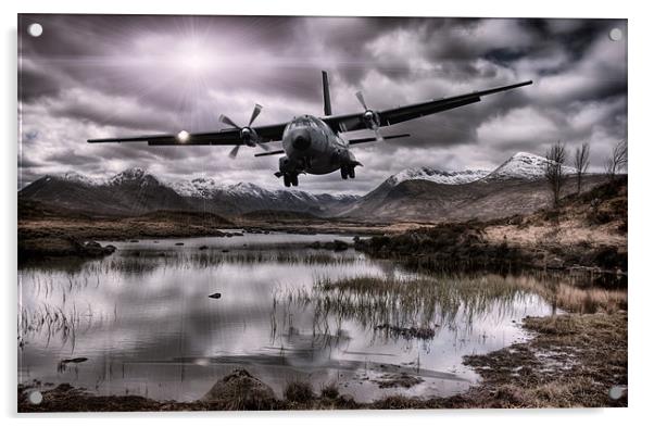 Flying through the Glens Acrylic by Sam Smith