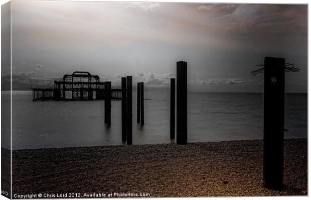 Yet Another West Pier Picture Canvas Print by Chris Lord