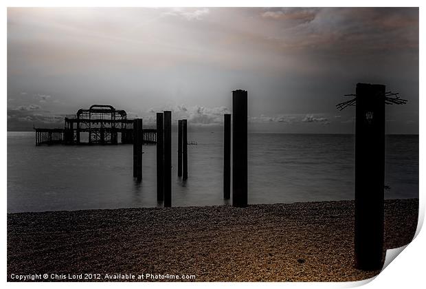 Yet Another West Pier Picture Print by Chris Lord