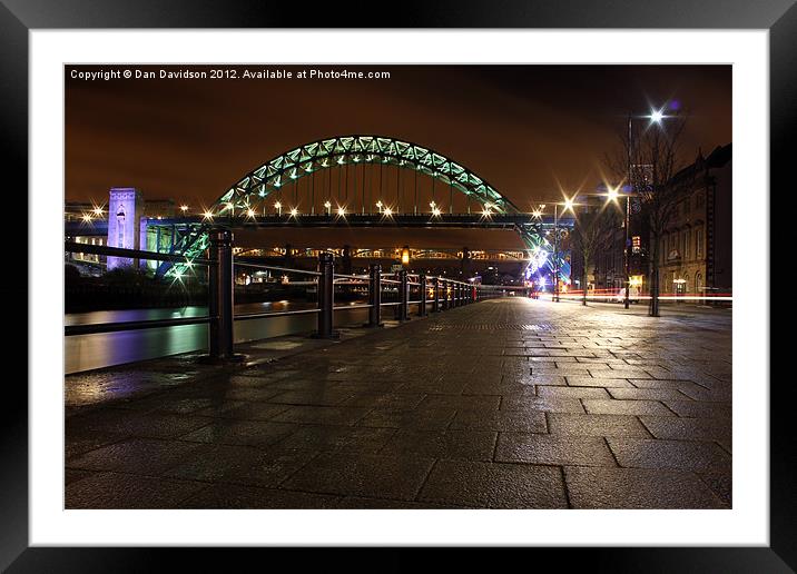 Quayside Nights Framed Mounted Print by Dan Davidson