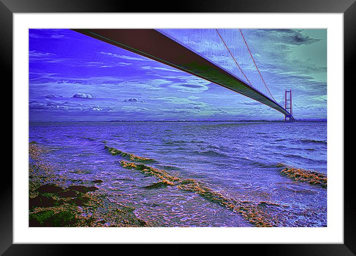 humber Bridge Framed Mounted Print by paul jenkinson