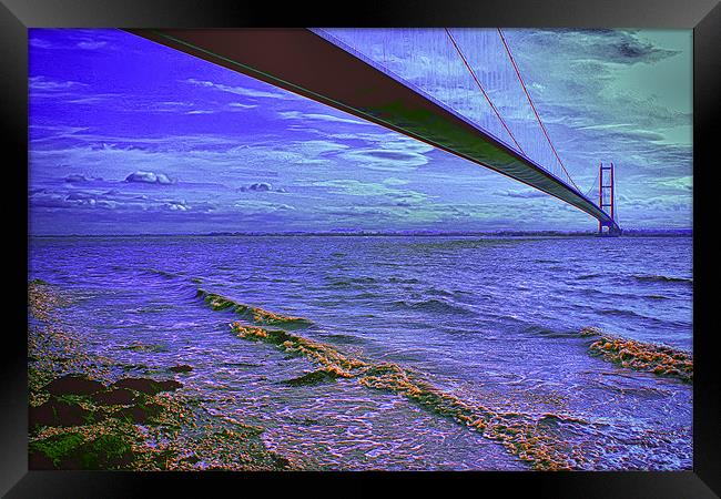 humber Bridge Framed Print by paul jenkinson