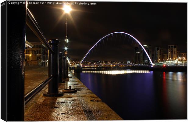 Newcastle meets Gateshead Canvas Print by Dan Davidson