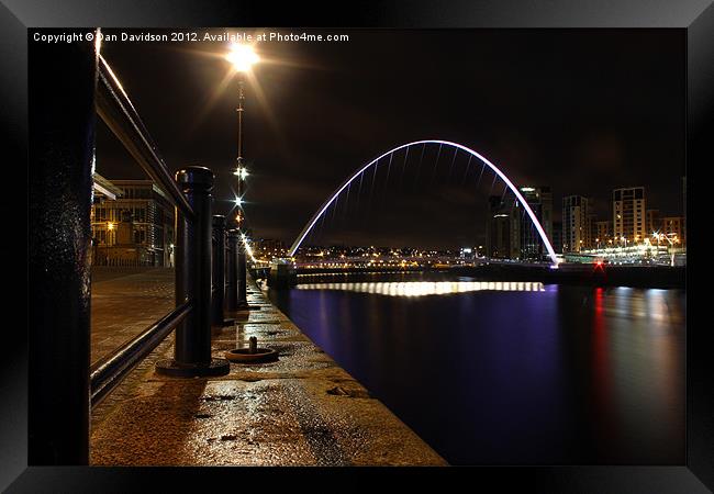 Newcastle meets Gateshead Framed Print by Dan Davidson