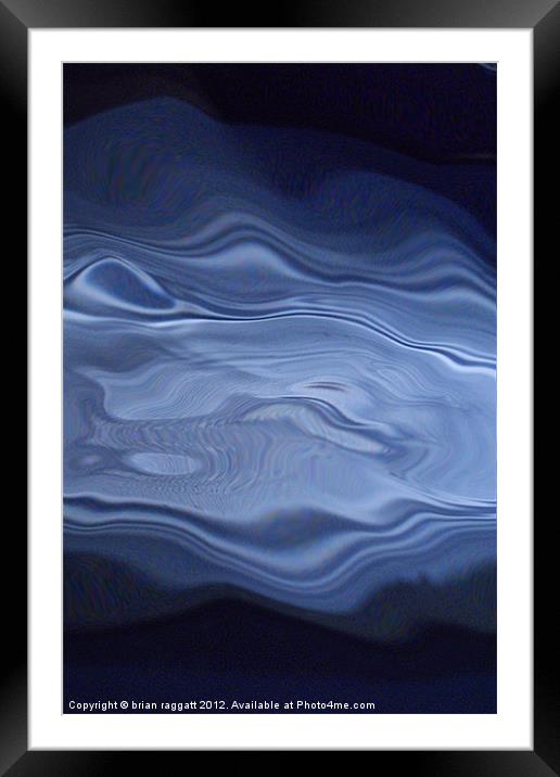 19  Water Abstract Framed Mounted Print by Brian  Raggatt