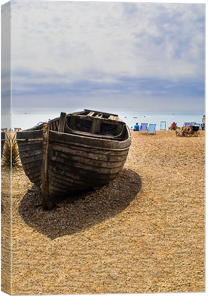 Abandon Boat - Brighton Beach Canvas Print by Dan Fisher