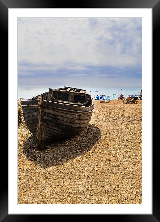 Abandon Boat - Brighton Beach Framed Mounted Print by Dan Fisher