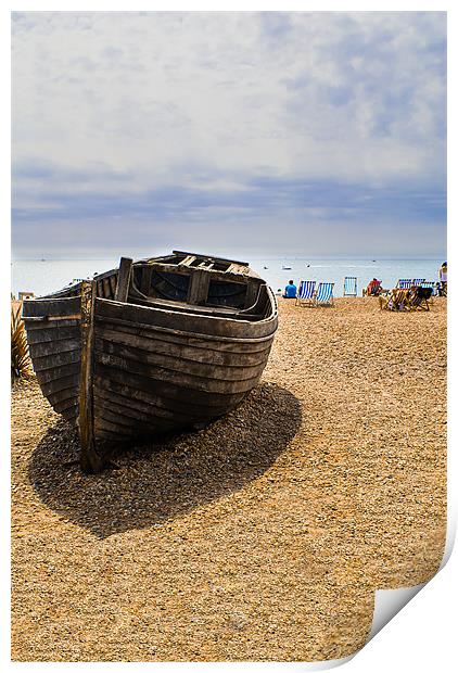 Abandon Boat - Brighton Beach Print by Dan Fisher