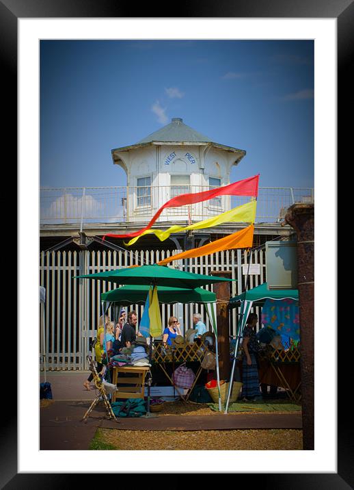 West Pier - Brighton Beach Framed Mounted Print by Dan Fisher