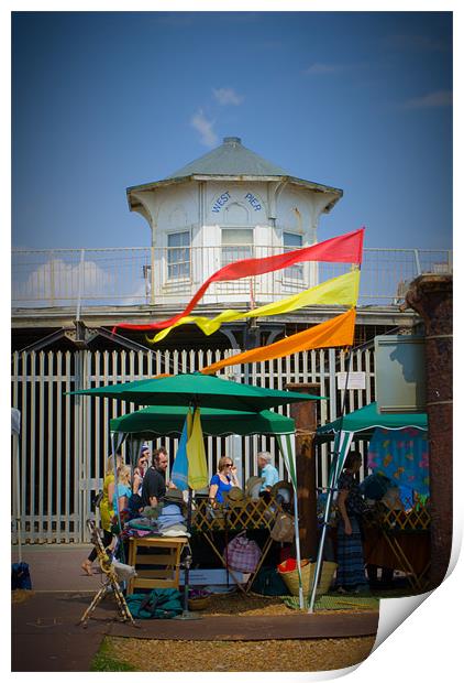 West Pier - Brighton Beach Print by Dan Fisher