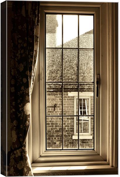 the upstairs window Canvas Print by Heather Newton