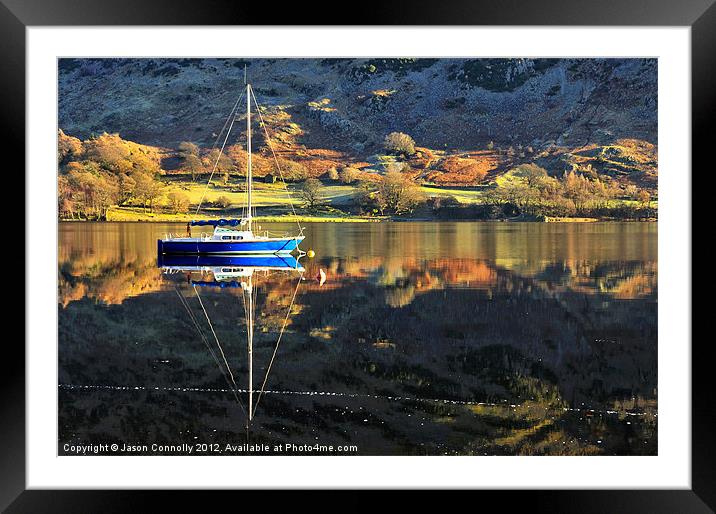 Little Boat On Ullswater Framed Mounted Print by Jason Connolly