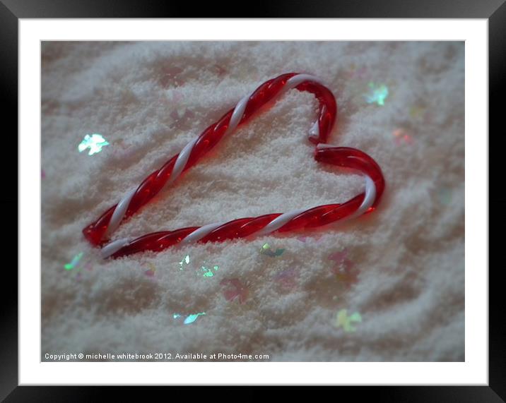 Christmas Love.... Framed Mounted Print by michelle whitebrook