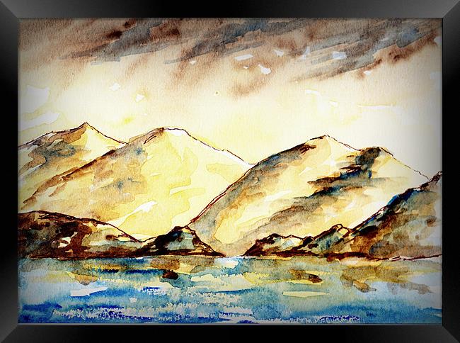 scottish highlands Framed Print by dale rys (LP)