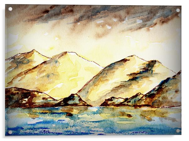 scottish highlands Acrylic by dale rys (LP)