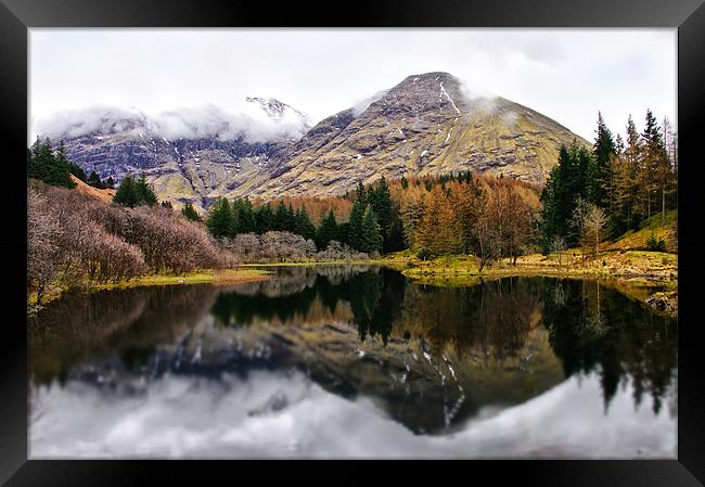Scotland Mountain Reflections Framed Print by Jacqi Elmslie