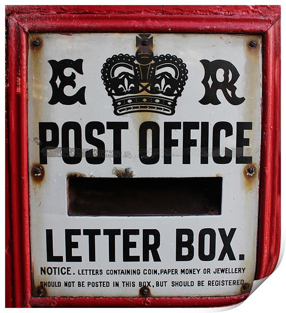 Vintage post box Print by Gavin Wilson