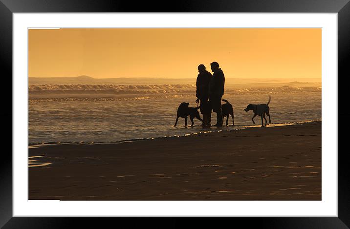 Meeting at Sun Rise, Framed Mounted Print by Elaine Whitby